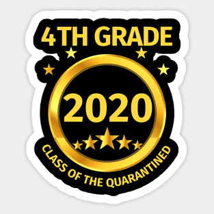 4th Grade 2020 Class Of The Quarantined Sticker